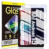 Awubaig 【 ブルーライトカット 】For QA15-101 用の ガラスフィルム 10.1インチ QA15-101 フィルム 液晶保護フィルム 強化ガラス ケース 耐久性/ラウンドエッジ加工/高感度タッチ/飛散防止/画面保護/気泡ゼロ/硬度9H 保護シート