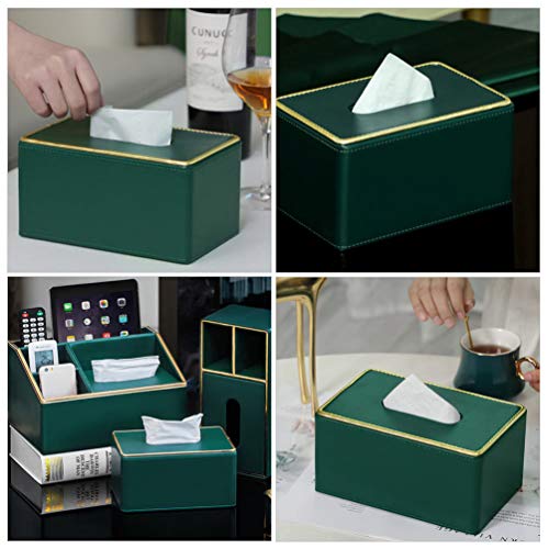 Cabilock Caixa De 1 Unidade Caixa De Lenços De Couro Estojo De Tecido De Mesa Caixa De Lenços Domést