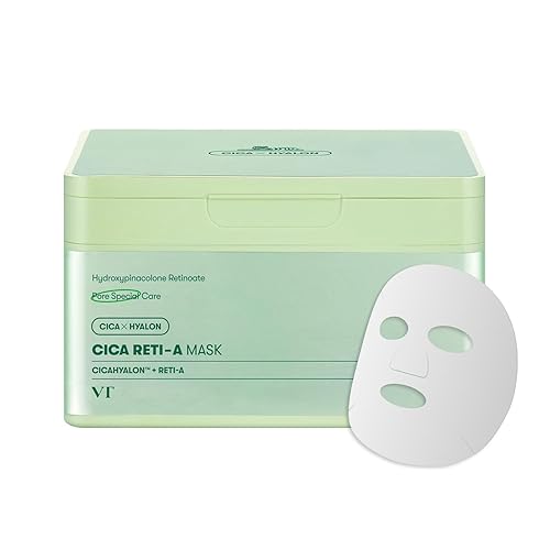 Miniatura 1 de VT COSMETICS CICA Reti-A Máscara Hoja 30 piezas, Complejo de Retinol para el Cuidado Diario 11.83 oz (350g)