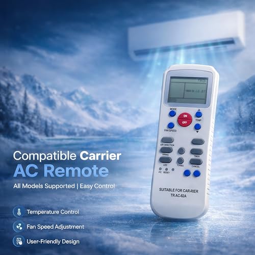 Image of Electronic Spices AC Remote | Compatible with Carrier AC (Model AC-82A) with AAA Batteries