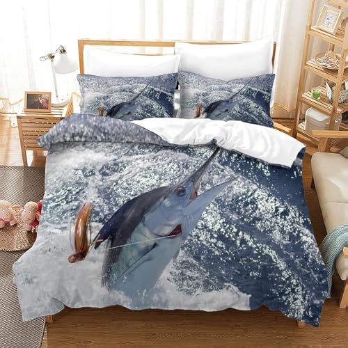 Housse de couette cascade magique 3D microfibre Super King - 3