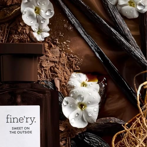 Image of Fine'ry Sweet on the Outside Perfume 60mL & 5 Pcs Discovery Set - Vanilla Gourmand Eau De Parfum Spray for Women & 5 Scent Sampler Set (Pistachio, Vanilla, Skin Musk, Cherry, Amber Saffron)