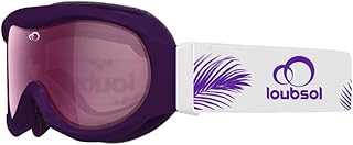 Loubsol Etoile Blanco Ciruela PH – Gafas de esquí niños niña, 4 – 8 años