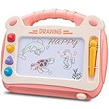 ombinación de colores para el desarrollo del cerebro. El tablero de dibujo magnático tiene 4 colores. El amarillo, el magenta y el cian son tres colores primarios para dar forma al reconocimiento del color, especialmente para sus hijos. Excepto estos, también agrega ojos verdes y beneficiosos. su imaginación y creatividad.