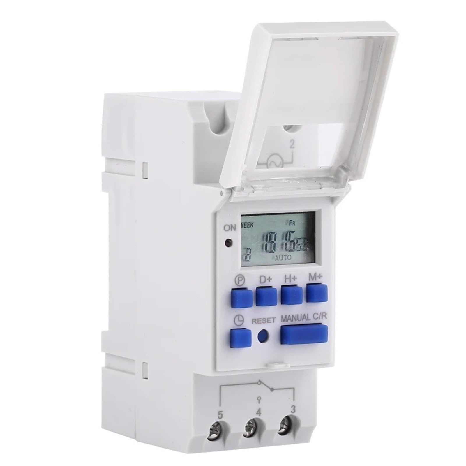 LCD Display Weekly Programmable Electronic Relay Time 16 ON and OFF(220V)