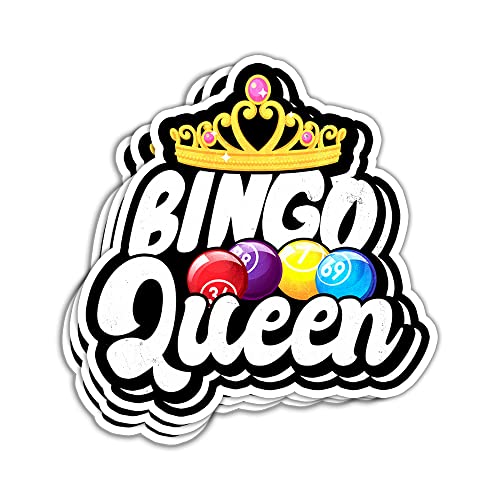 TODOLIA Bingo Queen Sticker Funny Bingo Games Sticker Gift Decoration Graphic Helmet Bumper