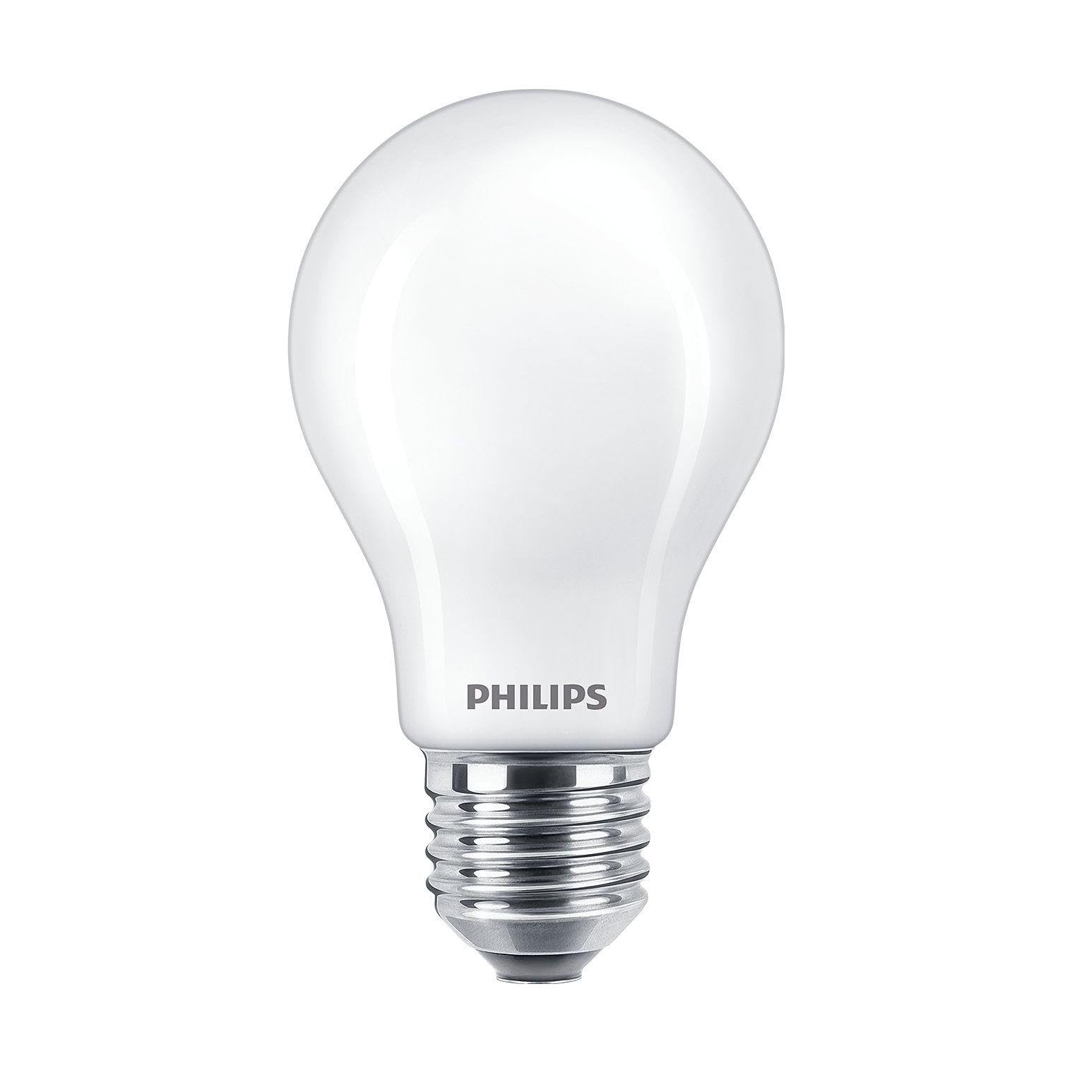 Philips Master LED E27 Pear Frosted GLS/A60 Filament Light Bulb 10.5W 100W Equivalent 1521lm Dim to Warm 2200K–2700K CRI 92–97 Dimmable High Colour Rendering