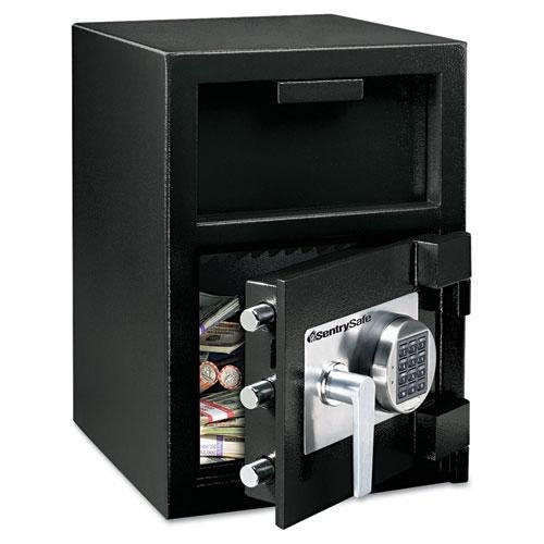 Sentry DH074E Depository Safe, 0.94 ft3, 14w x 16d x 20h, Black