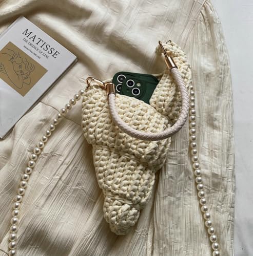 Handwoven Seashell Hobo Bags Women Crochet Summer Beach Bag Crossbody Shoulder Bag Boho Knitted Evening Clutch Purses 20254