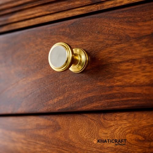 Image of Solid Sheesham Wood Nitya Bedside Table with Drawer and Door Storage for Bedroom | Wooden Nightstand Side Table for Living Room Home and Hotels | Honey Finish