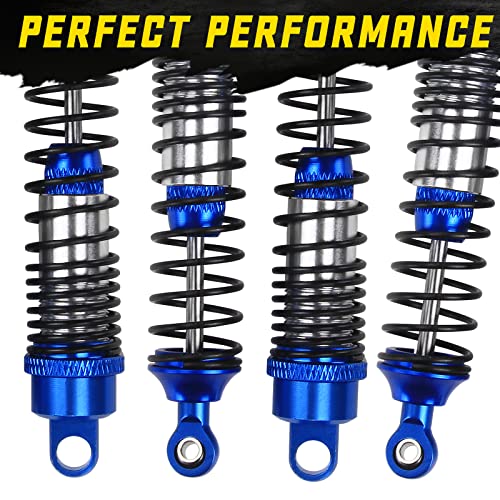 Rcawd Shock Absorber Damper 90Mm Set For 1/10 Redcat Racing Blackout Sc, Sc Pro, Xte, Xte Pro, Xbe, Xbe Pro Upgrade Parts, Front And Rear Rc Shocks Hopups For # Bs214-011 Blue #TOP6