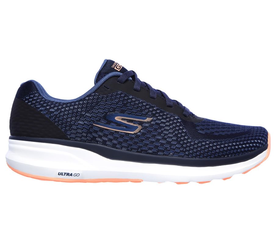 Skechers Women Pure Navy/Coral Lace-Up Running Shoe (B0CBMNFVMM) Amazon Price History, Amazon Price Tracker