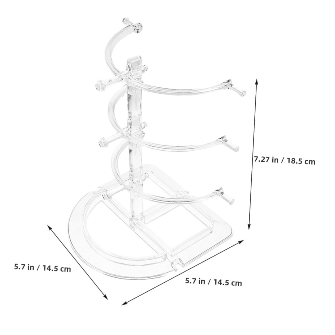 MAGICLULU 10 Pezzi Espositore Per Occhiali Porta Occhiali Trasparente Supporto Per Occhiali Riser Supporto Per Occhiali Multi-Livello Supporto Per Occhiali Organizzatore Supporto Per