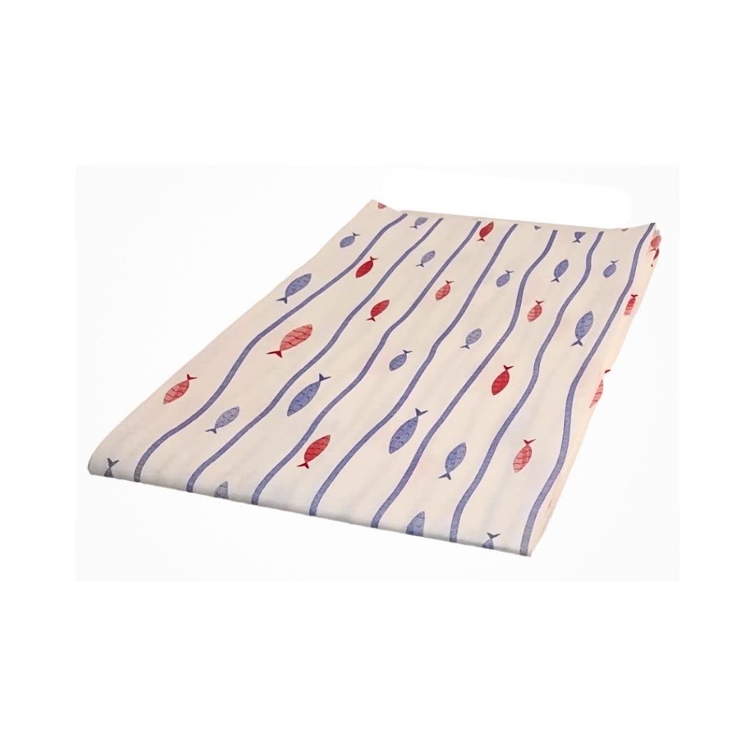 RFD Tovaglie in TNT 100x100 cm Fantasia Mare - 100 Tovaglie - Per Ristoranti, Pub, Pizzeria e Casa - Tessuto Non Tessuto