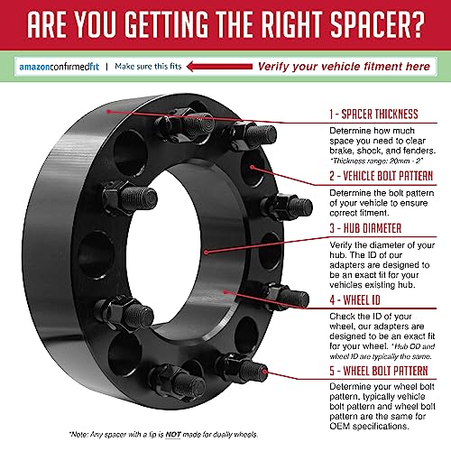 image for Wheel Accessories Parts 2 Pcs STEEL Hub Centric Wheel Spacers 8 on 180