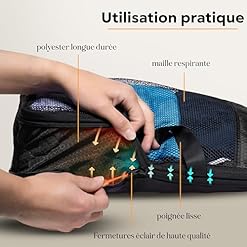 Travel organizer with compression for suitcase and backpack