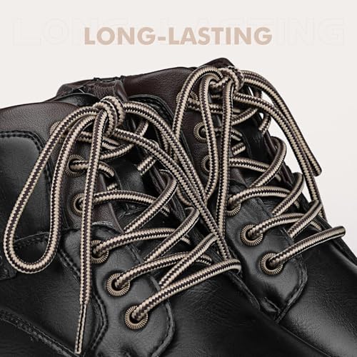 Image of Stepace 2 Pairs Round Heavy Duty Boot Laces for Hiking and Work Boots