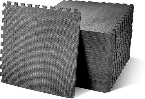 Elevon Puzzle - Tapete de Gimnasio para Ejercicio, 1/2 Pulgada de Grosor, Azulejos de Espuma EVA entrelazados, tapete de Entrenamiento para Gimnasio en casa, Equipo de Fitness, MMA, Gimnasia, tapete