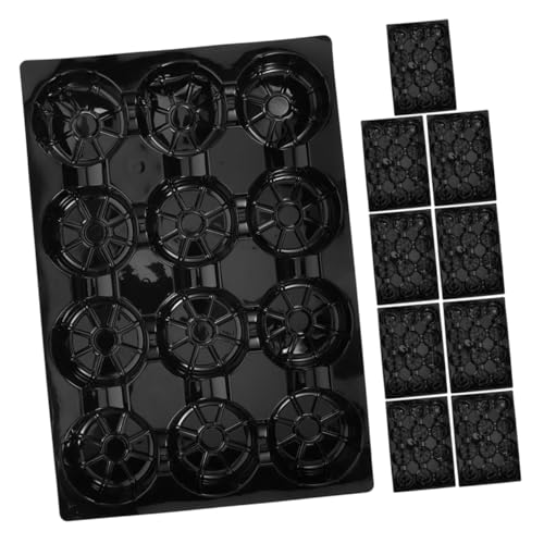 STOBAZA 10Pcs Supermarket Fruit Display Tray with Slip Base for Organized Fruit Presentation for Apples and Peaches and Easy to Clean