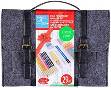Felt messenger bag travel art set