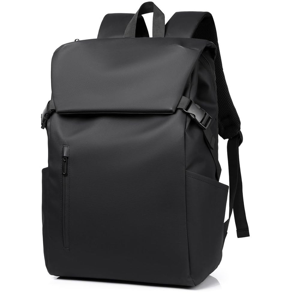 Image of ALASKA Roll-Top Top Open Backpack for Men, Women, 24L to 32L Expandable Backpack with Laptop Compartment, Water Resistant Anti-Theft Business Travel Work College Backpack Bag