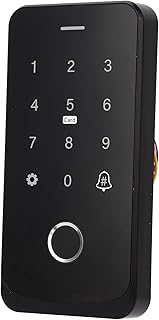 Focket Waterproof Outdoor Door Access Control System Kit with Fingerprint, Password, Card, NFC, App, RFID Access Control Keypad Touch Panel, Keypad Reader WiFi Controller for Tuya