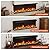 GOFLAME 50 Inch 3-Sided Electric Fireplace Insert, 750W/1200W Recessed/Wall-Mounted/Freestanding Heater with Remote Control, 12 Flame Colors, 5 Brightness, 8H Timer & Overheat Protection
