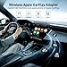 Wireless CarPlay Adapter for iPhone, Upgraded 5.8GHz Carplay Wireless Adapter Converts Wired to Wireless, Plug & Play, No Latency, Fast Stable Connect to iPhone iOS 10+, Fit for Cars from 2015
