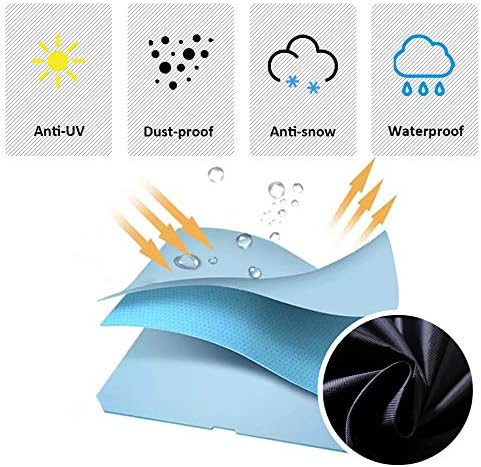 Miniatura 4 de Mayhour - Funda impermeable para cuatrimoto, resistente al viento, resistente al viento, polvo, nieve, rasgaduras de 4 ruedas, protección para todo