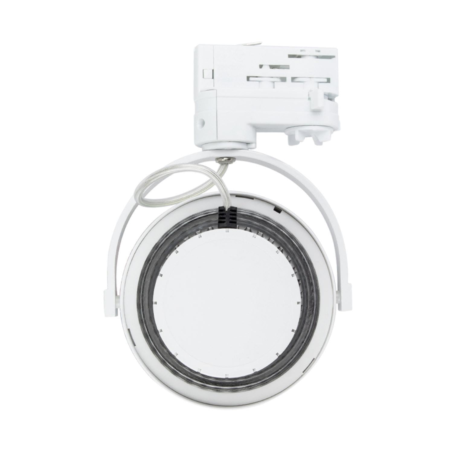 LEDKIA LIGHTING Foco Carril LED Trifásico 15W Regulable CREE AR111 Blanco 4000K Blanco Neutro