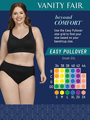 Image of Vanity Fair Women's Wireless Beyond Comfort Bra with Seamless Back (34B-44DD)