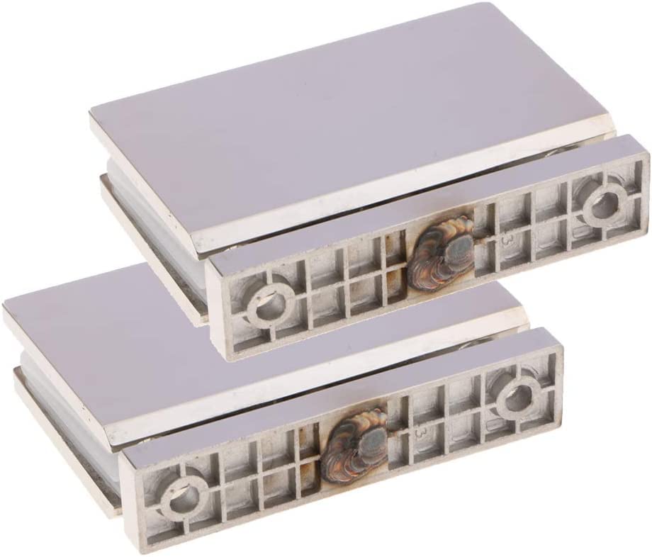 Glass Door Hinge,Bathroom Door Hinge,Bathroom Clamp Clip,2Pcs 100Heavy Duty Frameless Glass Shower Doors Hinge Replacement Parts Hinges