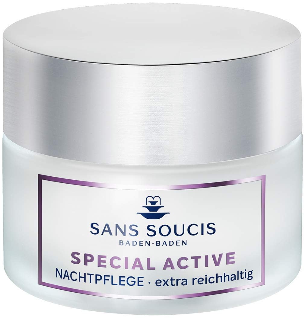 Sans Soucis reichhaltige Nachtcreme für trockene Haut 50 ml A – Feuchtigkeitspflege Pflege Creme für die Nacht Special Active