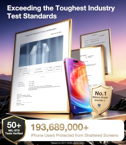 Image of UltraGlass TOP 9H+ Armor for Phone 18 Pro Screen Protector Glass, 2 Pack