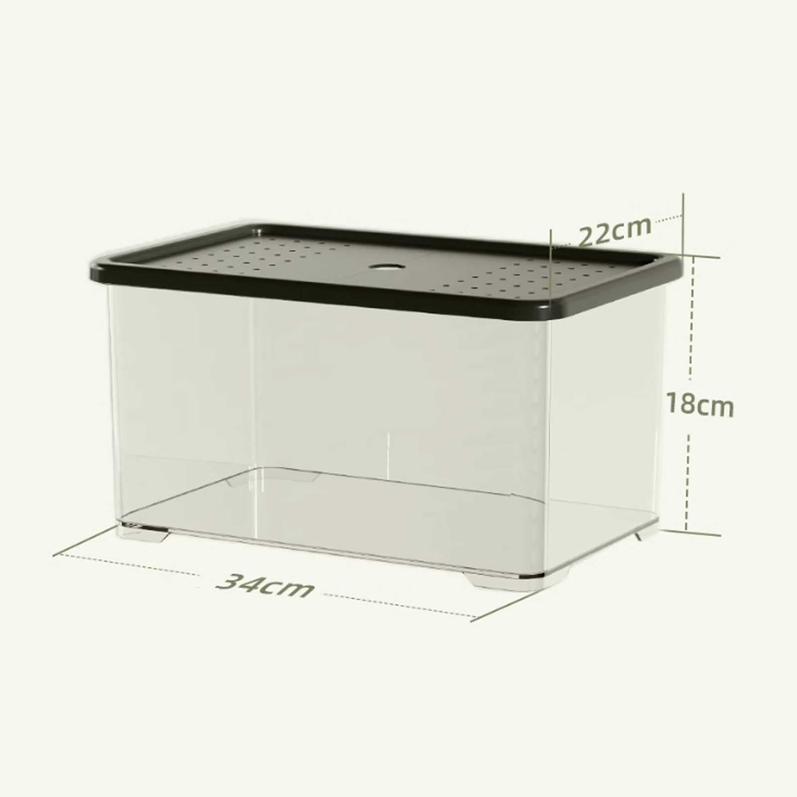Acquario Acquario in Acrilico Trasparente con Coperchio Bianco, Piccolo Soggiorno, Acquario da Tavolo, Piccolo Ufficio, Decorativo, Acquario for Tartarughe Acquario per Pesci
