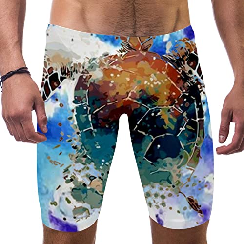 Short de bain homme tortue de mer multicolore idéal pour vos vacances à la plage