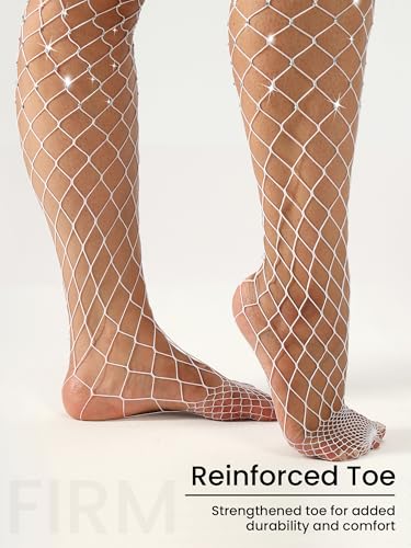 Image of Plus Size Fishnet tights Glitter stockings Sparkly Pantyhose Leggings for women-Big Mesh
