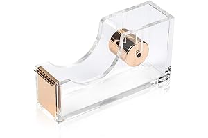 Single-handed Cutting and Sealing Tape Dispenser with Acrylic Collocation