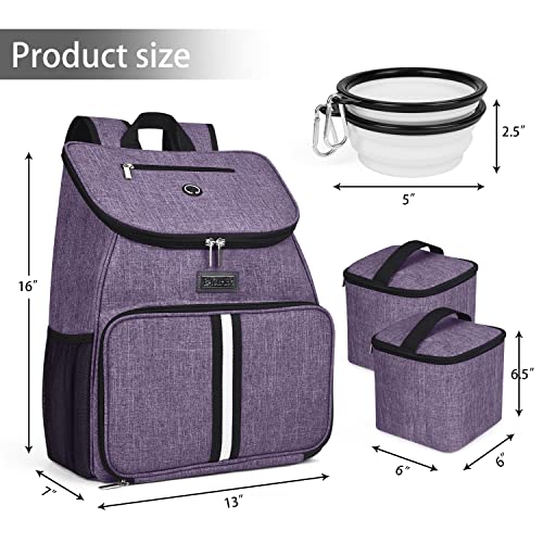 BAGLHER 丨Dog Travel Bag,Airline Approved Pet Supplies Backpack,Dog Travel Backpack with 2 Silicone Collapsible Bowls and… - Image 3