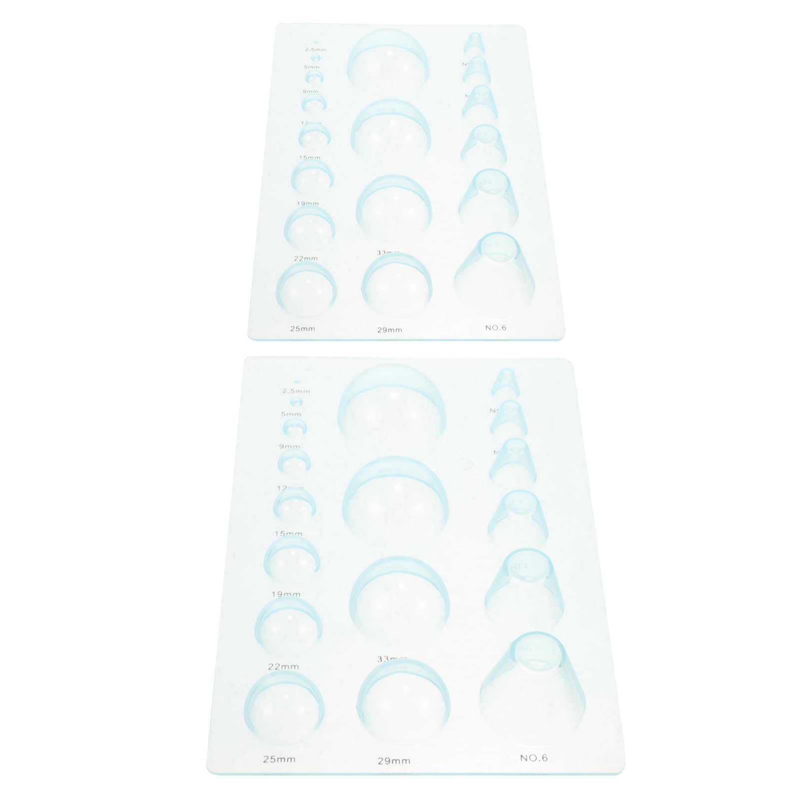 STOBOK 5 Sätze Kugelförmige Papiervorlage Quilling-Form Aus Papier Kuppelpapier Kit Zur Herstellung Von Papierwerkzeugen Hälfte Quilling-vorlage Aus Papier Plastik Sky-Blue 2 Stück * 5