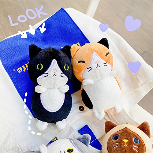 Jouets anti-stress, pendentif de poupée en peluche détaillé anti-déformation TPR chat poupée dépression jouet pendentif utilisé pour soulager le stress, cadeau d'anniversaire de Noël Style al Cover