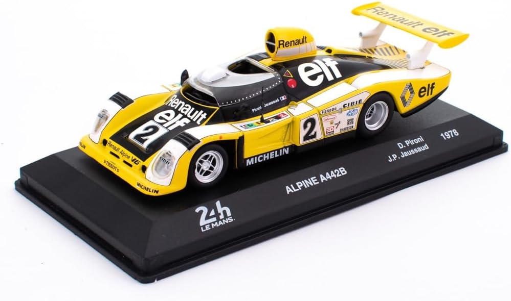 OPO 10 - 1/43 Miniature car Compatible with Alpine A442B - D.Pironi-Jaussaud - 1978 - LE Mans LM009