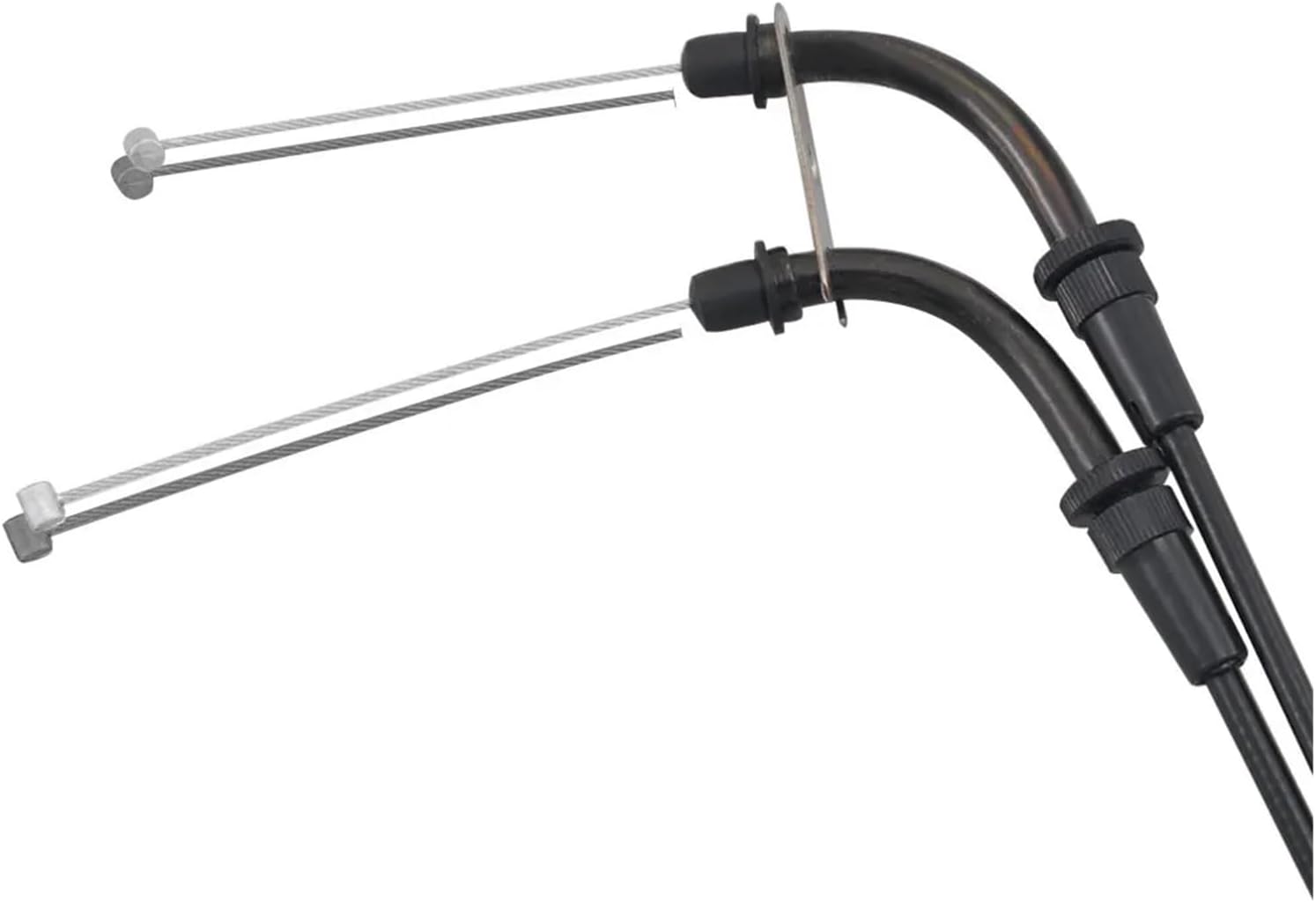 Motorcycle 1 Pair Black Throttle Cables Compatible with Kawasaki Vulcan 900 VN900 Classic/LT 2006-2018 2013 2014 2015 2016 2017