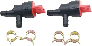 Fuel Efficiency Maximized: Pack of 2-1/4" 90 Degree Fuel Shut Off Valve Replacement for Tecumseh Engines 698181, 494539, 697944, and 35857