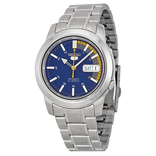 Seiko ZCR[ Men's SNKK27 Seiko ZCR[ 5  I[g}`bN Blue Dial Stainless-Steel uXbgEHb` jp Y rv isAj