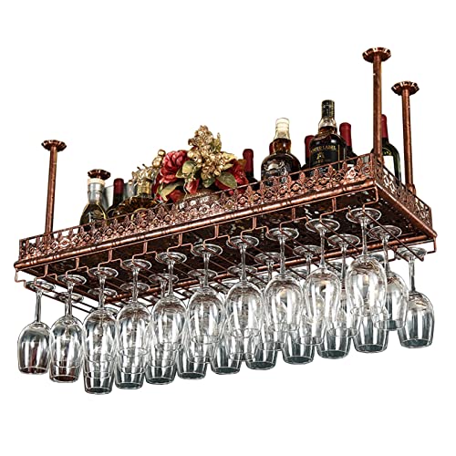 Support de stockage de vin haut de gamme suspendu en bronze