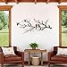 ESTART Metal Birds Wall Art, Metal Vivid Birds on Branch Silhouette Wall Decor Black Leaves with Bird Outdoor Hanging Wall Sculpture for Home Balcony Garden (Vintage Color, Large)