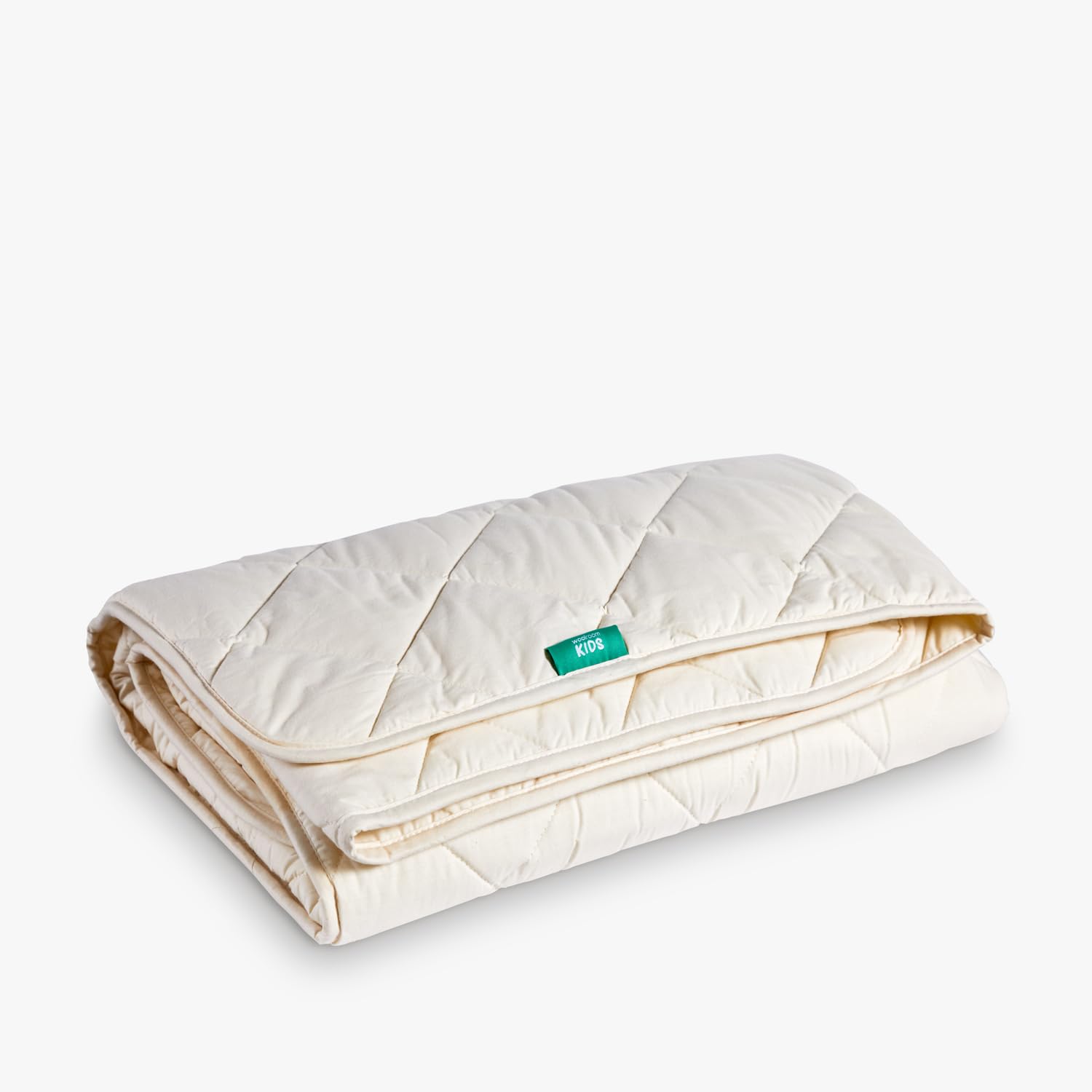 Woolroom Kids Deluxe Machine Washable Waterproof Mattress Protector for Cot - Anti Allergy Heat Regulating Traceable British Wool - Soft Breathable Organic Cotton Quilted Comfort (60x120cm)+15cm Skirt