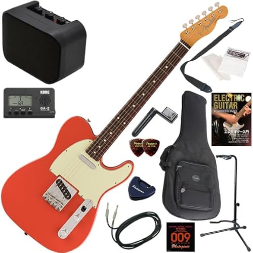 【セット品】FENDER エレキギター初心者入門 メキシコ製テレキャスター ミニアンプが入ったお手軽13点セット Vintera II 60s Telecaster/FRD(フィエスタレッド)