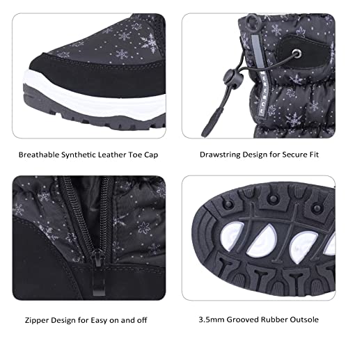 Cior U120WMX002-NEW.BLACK-39 Women'S Snow Boots Winter Ii Water-Resistant Fur Lined Frosty Warm Anti-Slip Boot U120Wmx002-Black-39 thumb #4